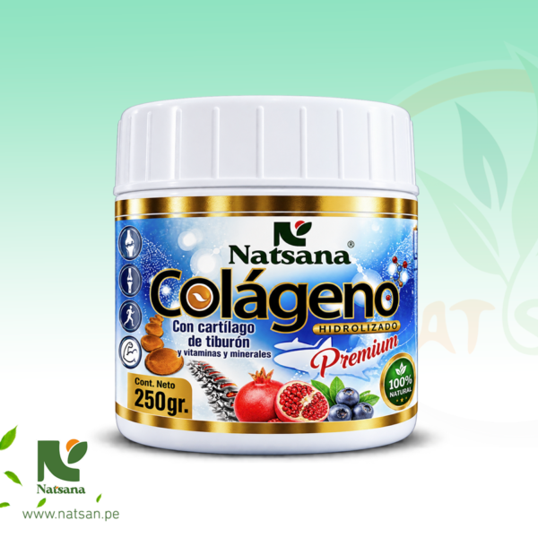 Colágeno Hidrolizado Premium con Cartílago de Tiburón 250 gr - Natsana