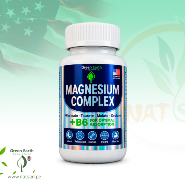 Magnesium Complex + Vitamin B6 60 Cápsulas - Green Earth